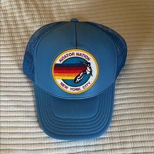 Aviator Nation Trucker Hat Neon Blue
